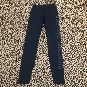 Spiritual Gangster Essentials Logo Leggings Black/Black Size XS